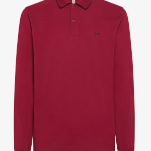 Polo manica lunga – Polo Small Srtipes rosso