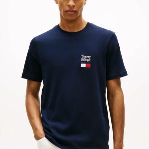 T-Shirt – Text stack tee Desert sky