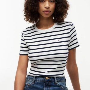 T-Shirt – Slim cody tee Breton/Ecru/Navy