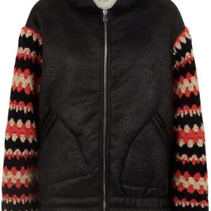 TU LIZE' Bomber con maniche crochet 6648