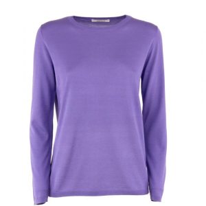 KANGRA – Maglia Girocollo Slim in Seta e Cashmere
